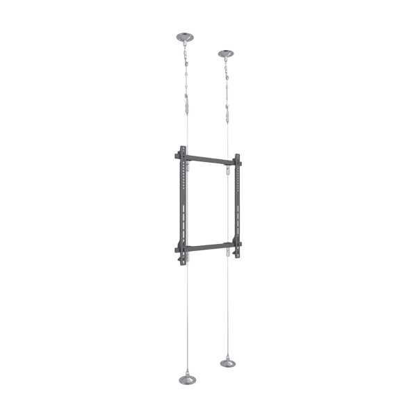 Montaje Cableado de Acero| Suelo a Techo| Capacidad Máx. de Carga 30kg| Para Pantallas de 32" ~ 75"| VESA 400 x 600