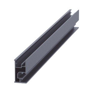 Riel 7 2100mm aluminio anodizado para montaje de módulos fotovoltaicos