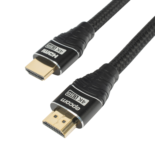 Cable HDMI de 1m | Alta Definición | Longitud |¬†Version 2.0 | Alta velocidad 18Gbps |¬†4K@60Hz | Conectores Chapados en Oro | Tipo Redondo