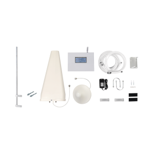Kit Amplificador de Señal Celular TRIPLE banda de frecuencia. Incluye Mástil. Mejora las llamadas convencionales y VoLTE / Soporta los datos de las tecnologías 2G, 3G y 4G de TELCEL, AT&T y MOVISTAR / Cubre hasta 2 espacios...