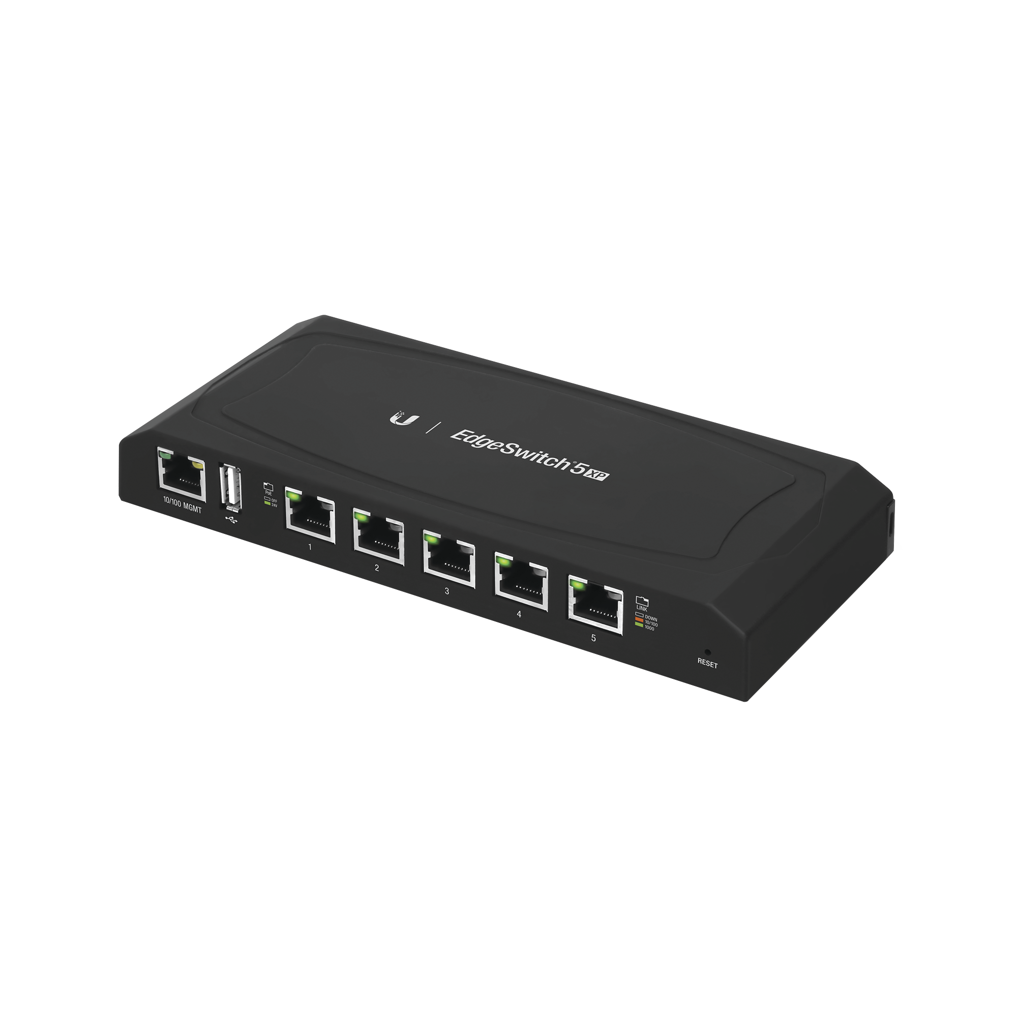 EdgeSwitch 5XP Administrable de 5 Puertos Gigabit PoE de 24 V Pasivo, con funciones avanzadas de Capa 2