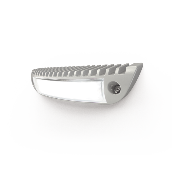 Luz de cortesía con bisel color blanco ideal para ambulancias y vehículos de rescate