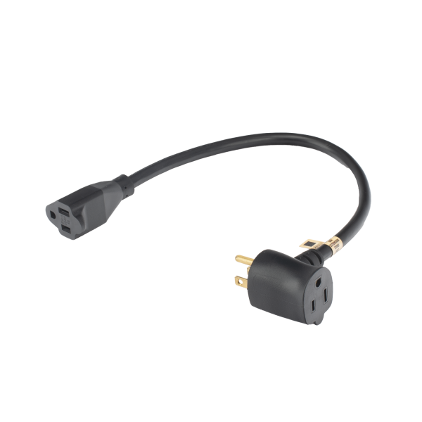 Extensión Eléctrica para Uso Rudo para Uso en "T" / Conexión NEMA 5-15 / 30 cm / 1800 W