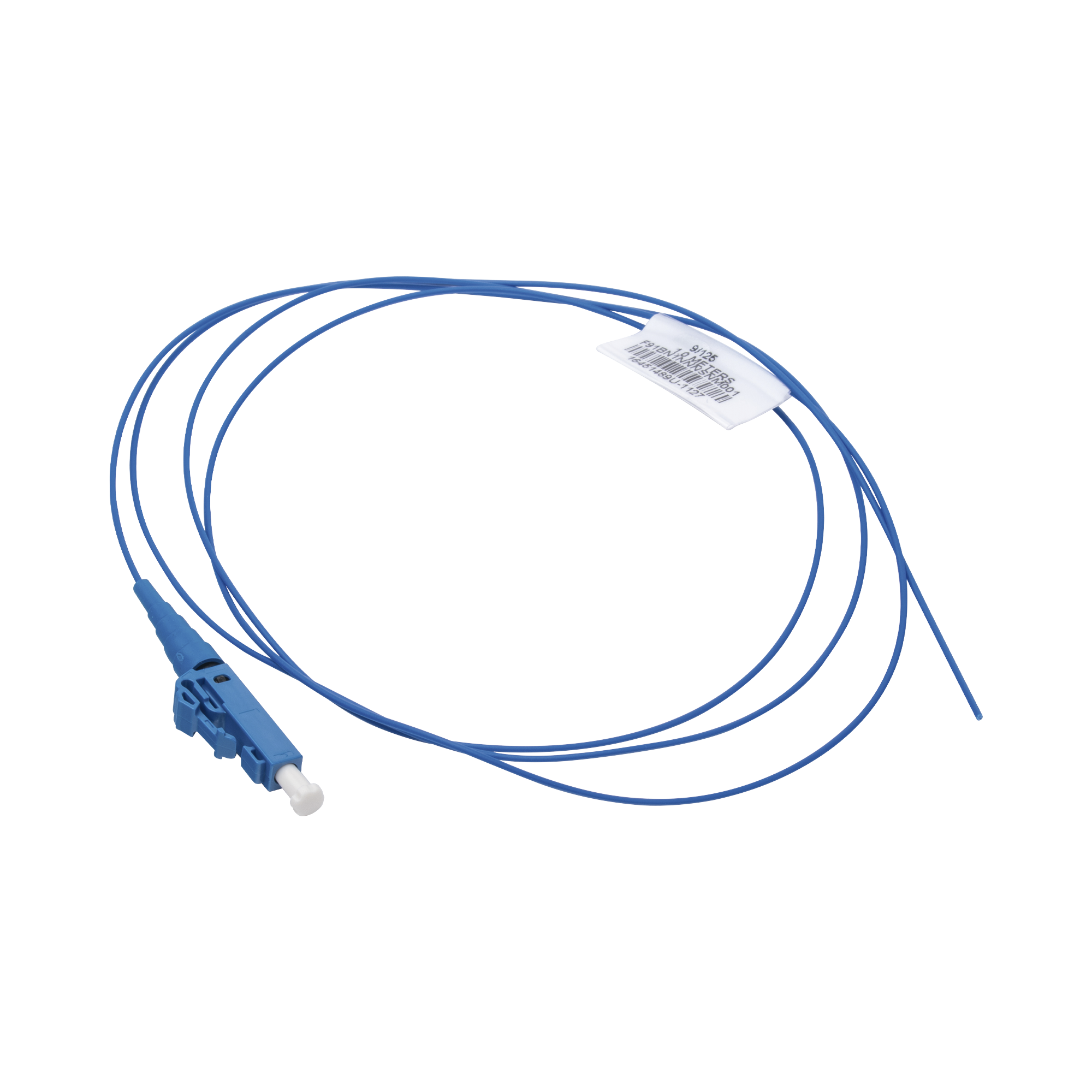 Pigtail de Fibra Óptica LC Simplex, Monomodo OS2 9/125, 900um, Color Azul, 2 Metros