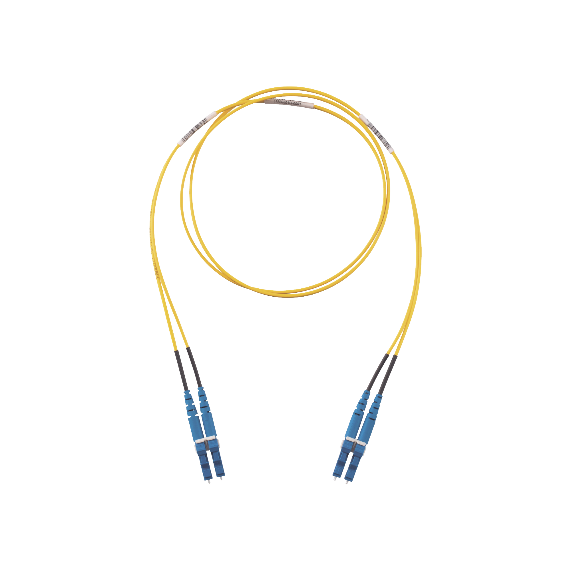 Jumper de Fibra Optica Monomodo 9/125 OS2, LC-LC Duplex, LSZH, Color Amarillo, 10 Metros