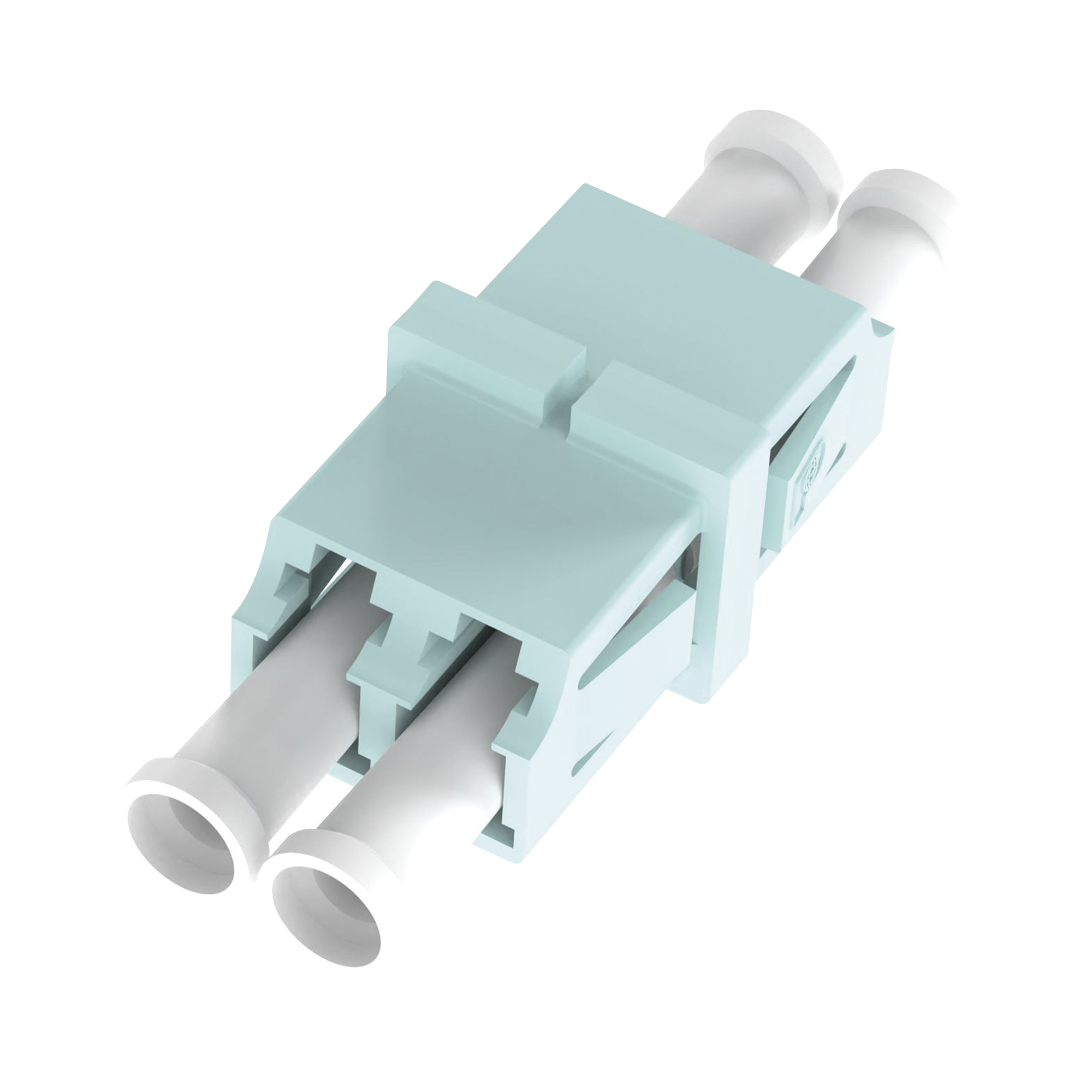 Módulo Acoplador LC Duplex, Para Fibra Multimodo, Color Aqua