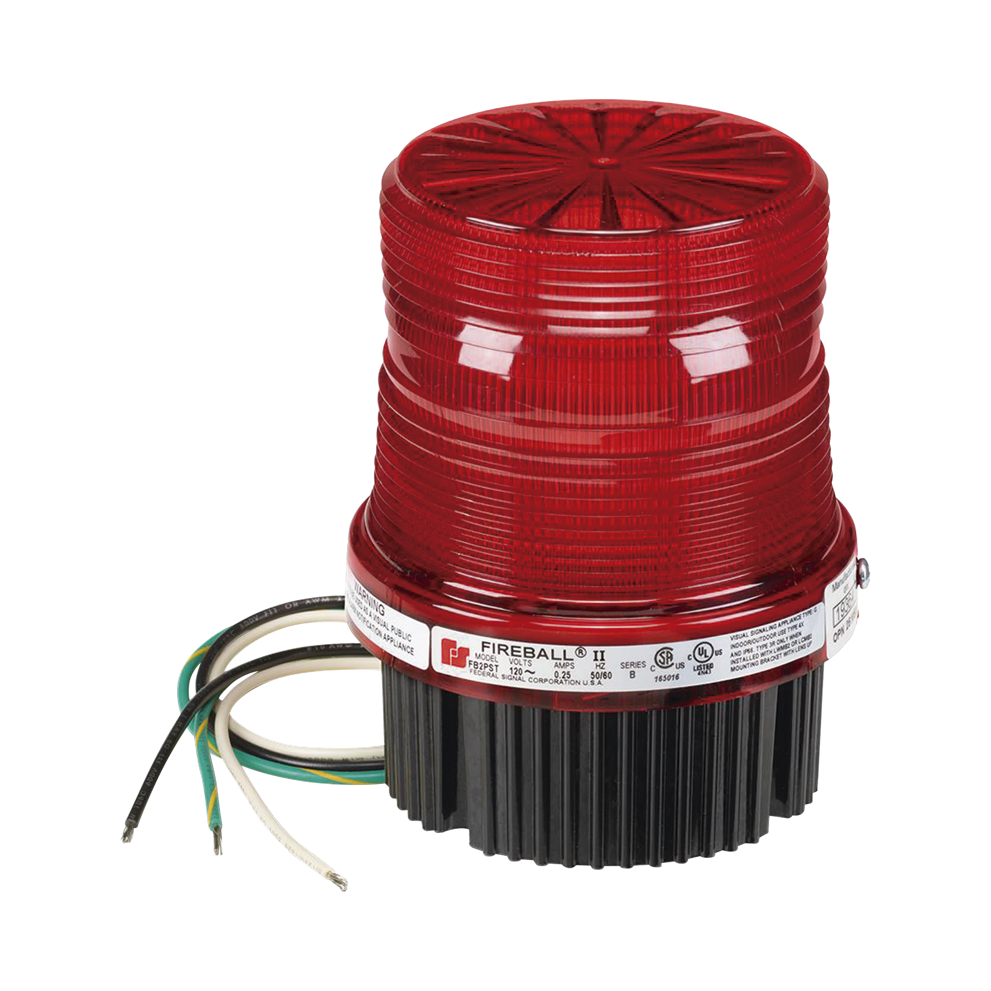 Estrobo fireball Para Ubicaciones Peligrosas, UL y cUL, 120 Vca, rojo