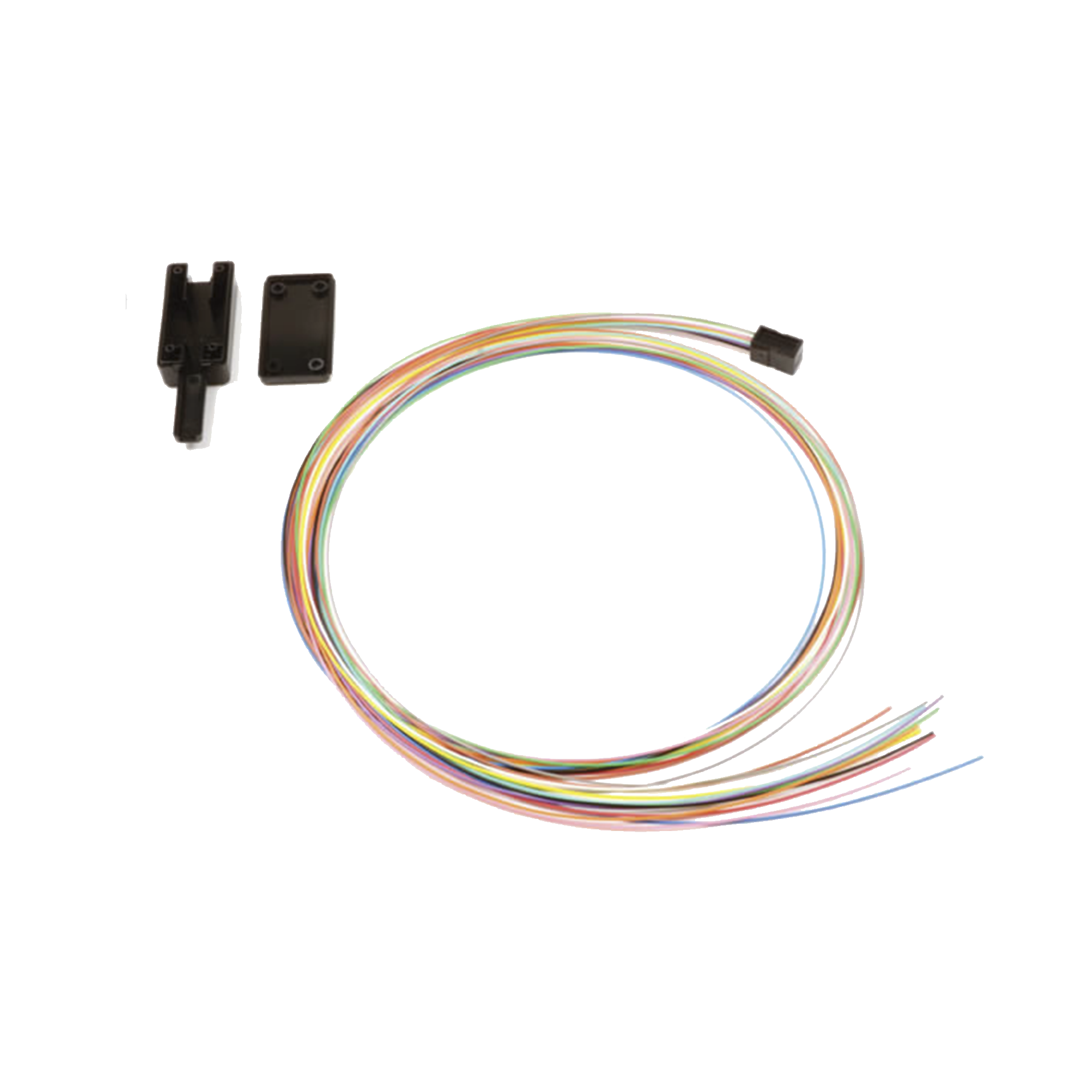 Kit Breakout de 12 fibras, para convertir fibra (Loose Tube) de 250 a 900 micras, 1 metro