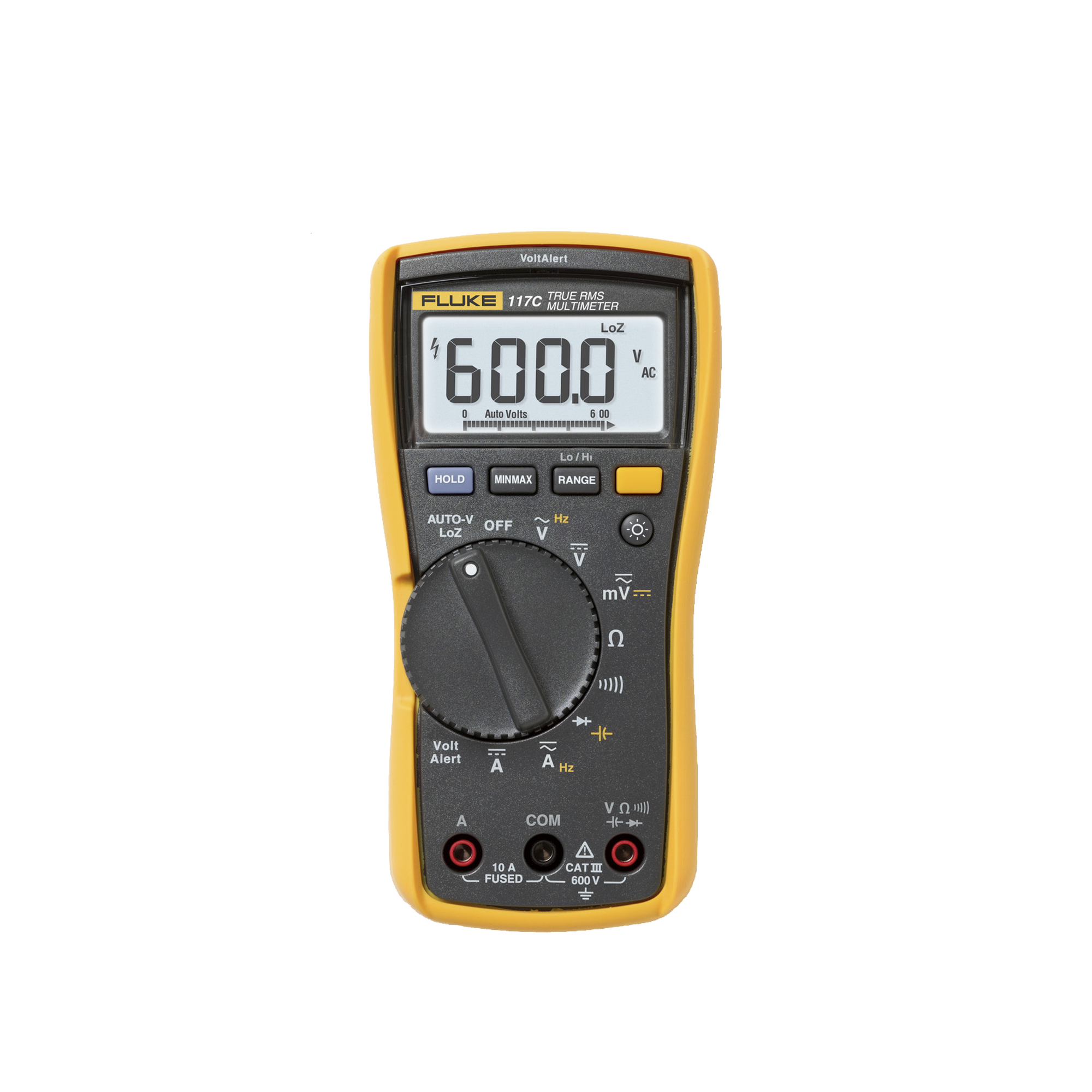 Multímetro Digital para Electricista, con Detector de Voltaje sin Contacto, Uso con Voltaje Máximo de 600 V, Pantalla LED Retroiluminada