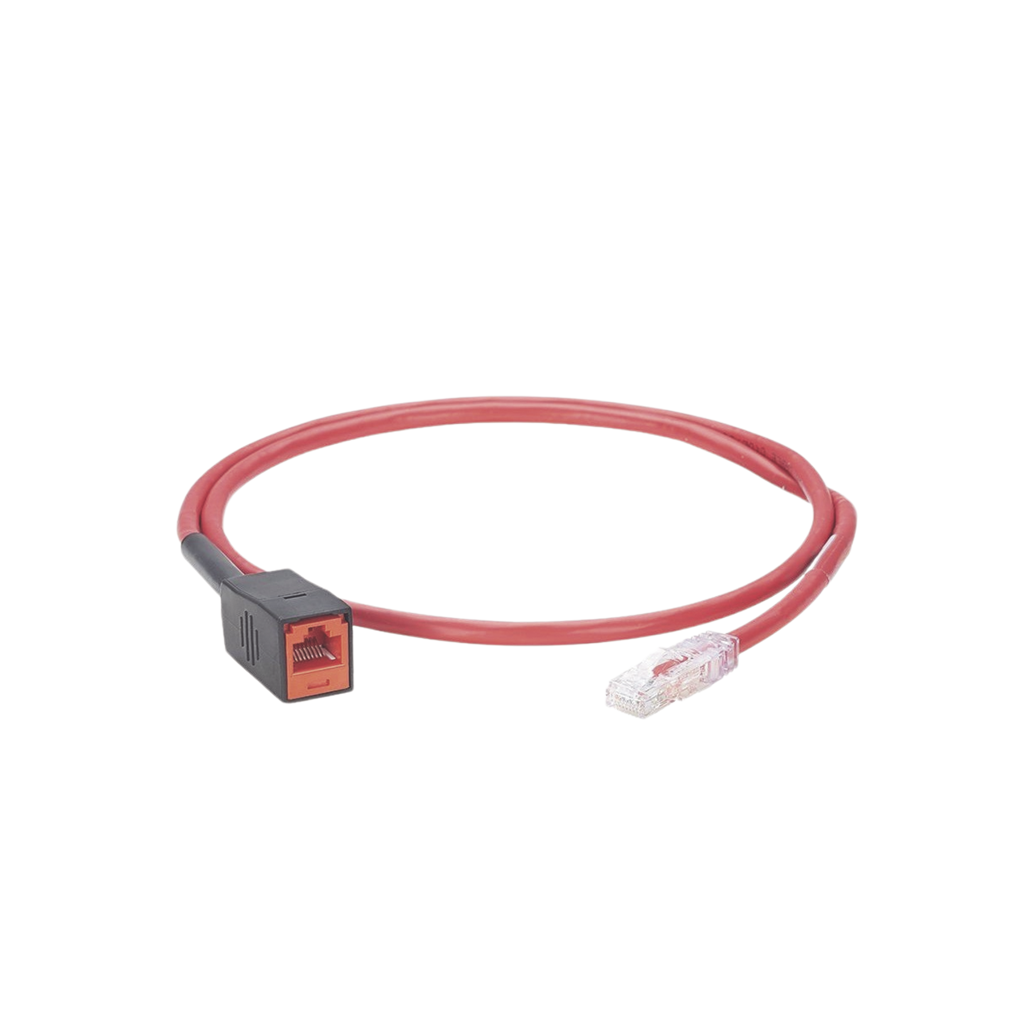 Cable de Prueba Para Plugs Rj45 de Terminación en Campo (MPTL), Cat6A, UTP, 1 Metro, Color Rojo