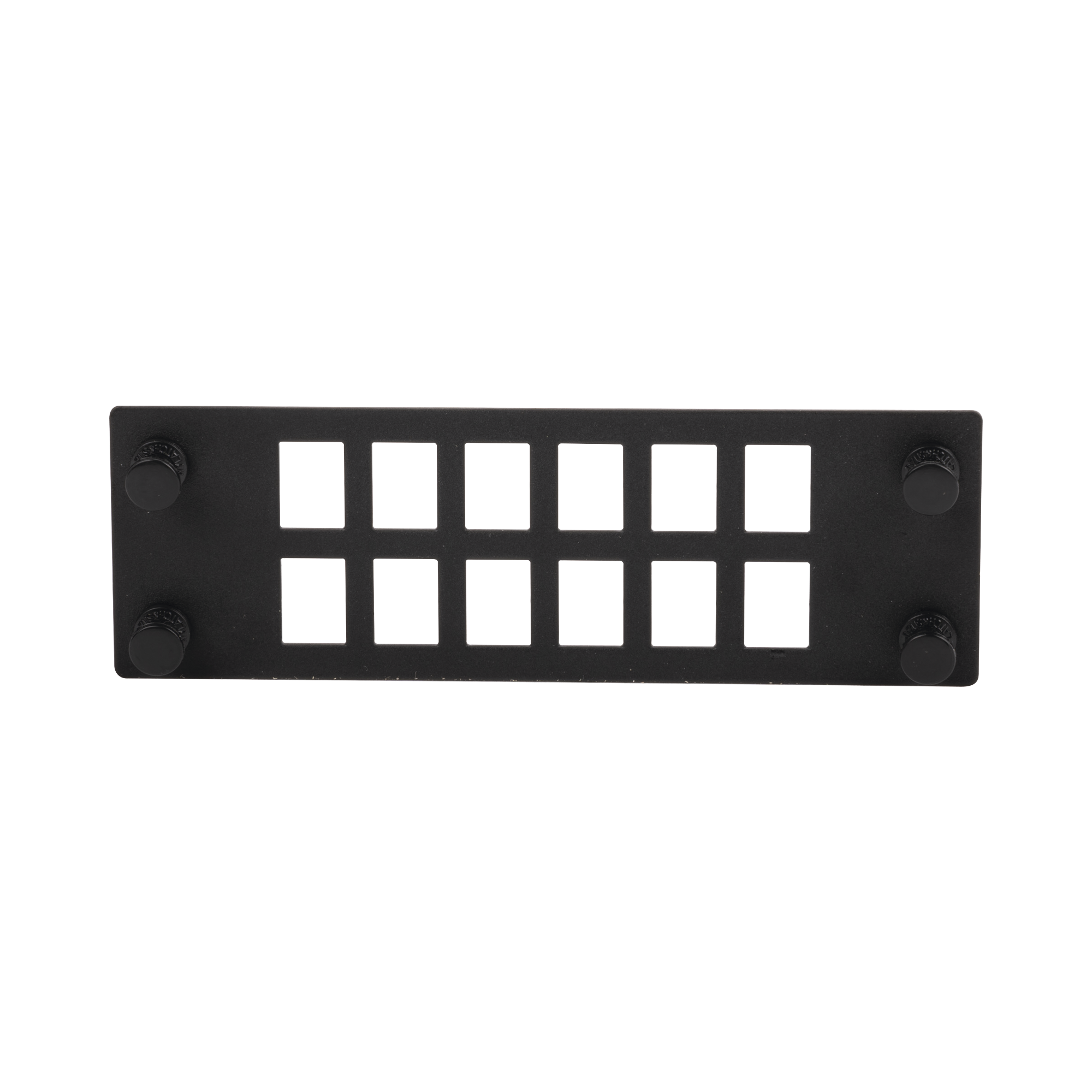 Placa Para 12 Adaptadores de Fibra Óptica, Uso con Gabinetes FPONE3 y FPONE4