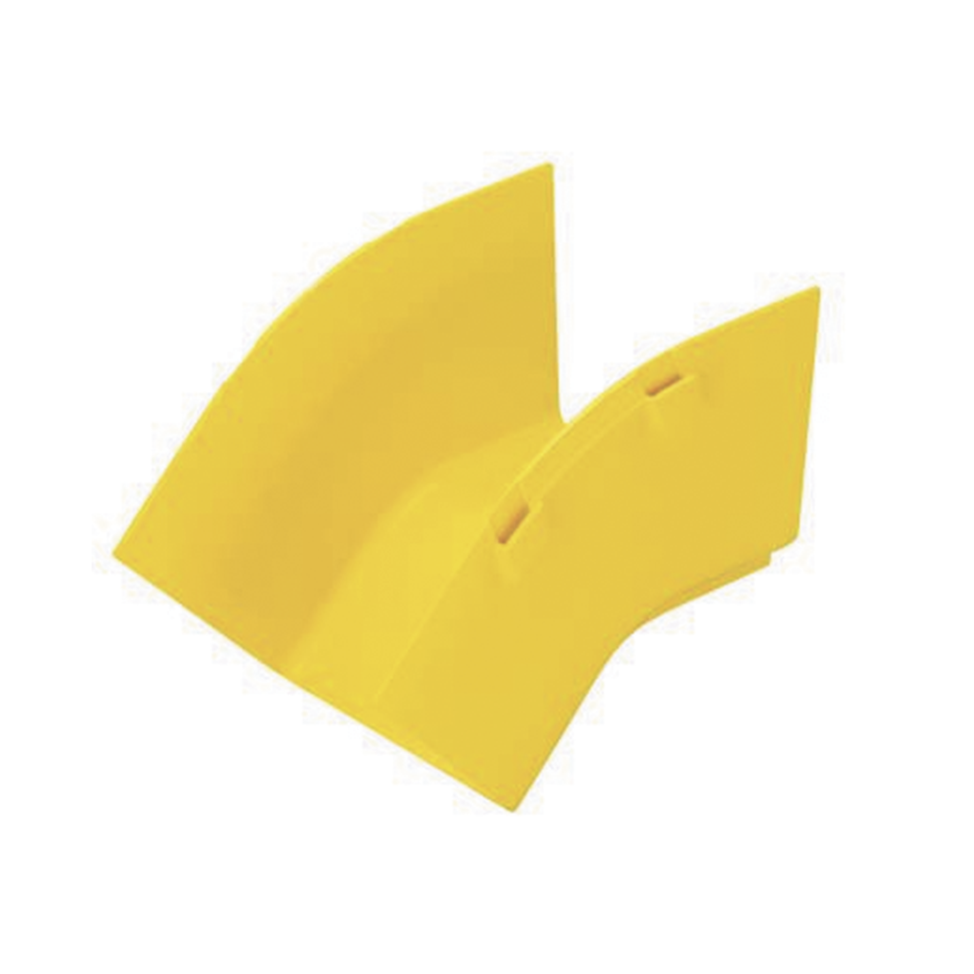 Bajada Vertical Exterior de 45¬∫ sin Tapa, Para uso con Canaletas 4X4 FiberRunner™, Color Amarillo