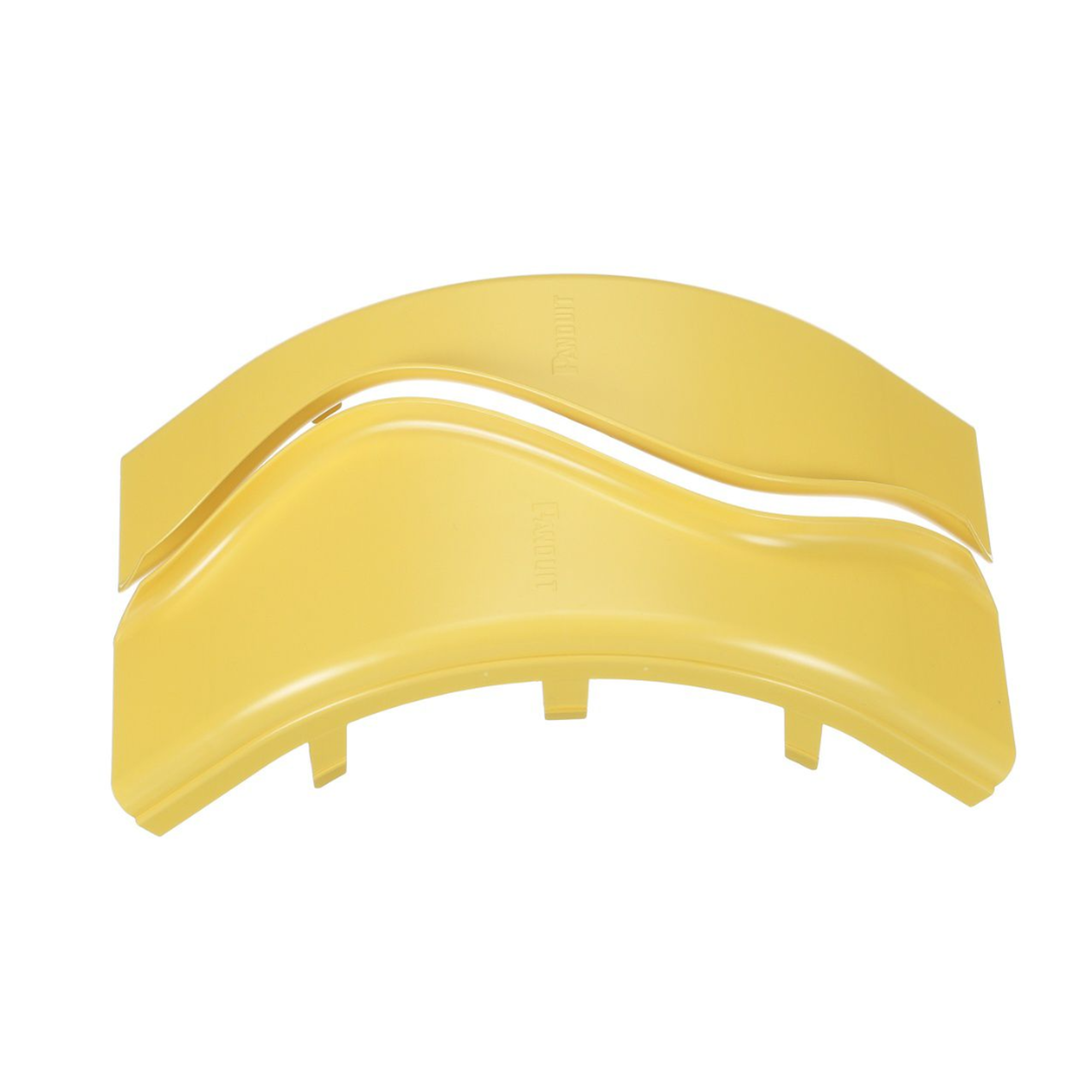 Tapa de Bajada Vertical Exterior de 90¬∫, Para uso con Canaletas 4X4 FiberRunner™, Color Amarillo