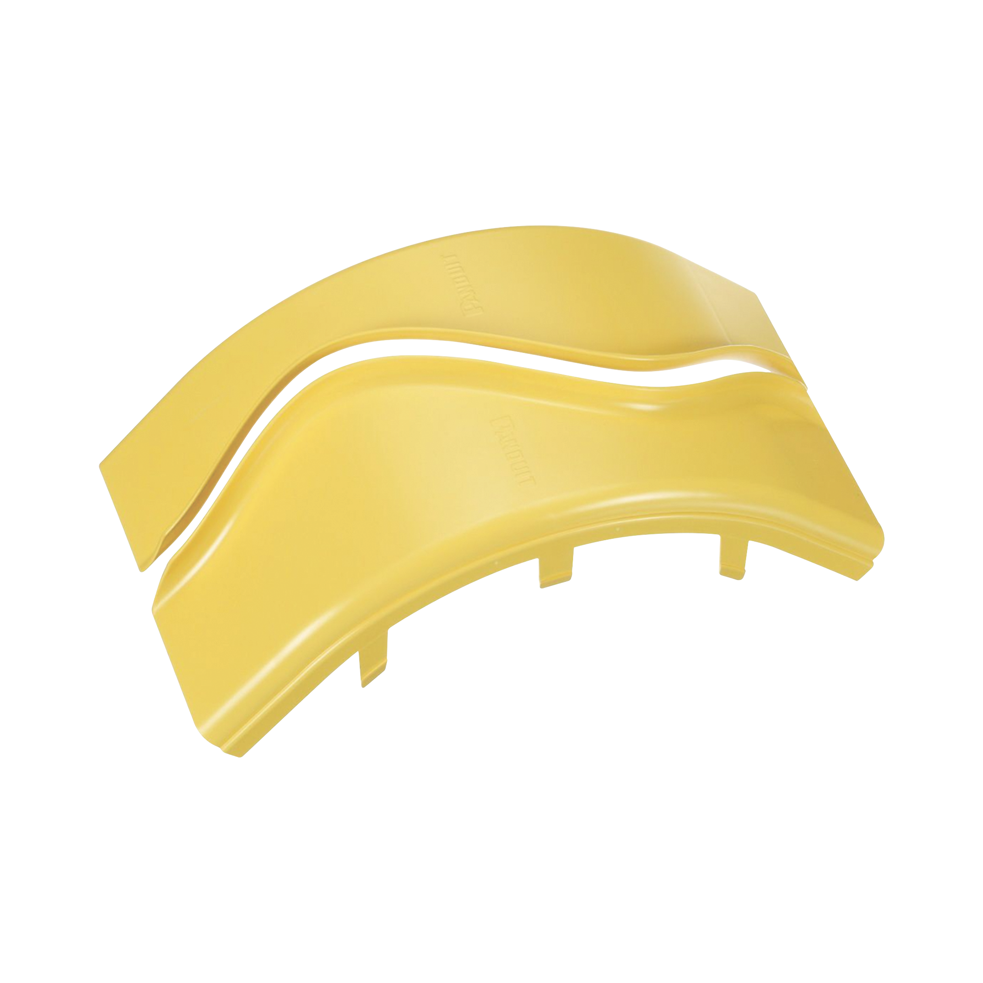Tapa de Bajada Vertical Exterior de 90¬∫, Para uso con Canaletas 6X4 FiberRunner™, Color Amarillo