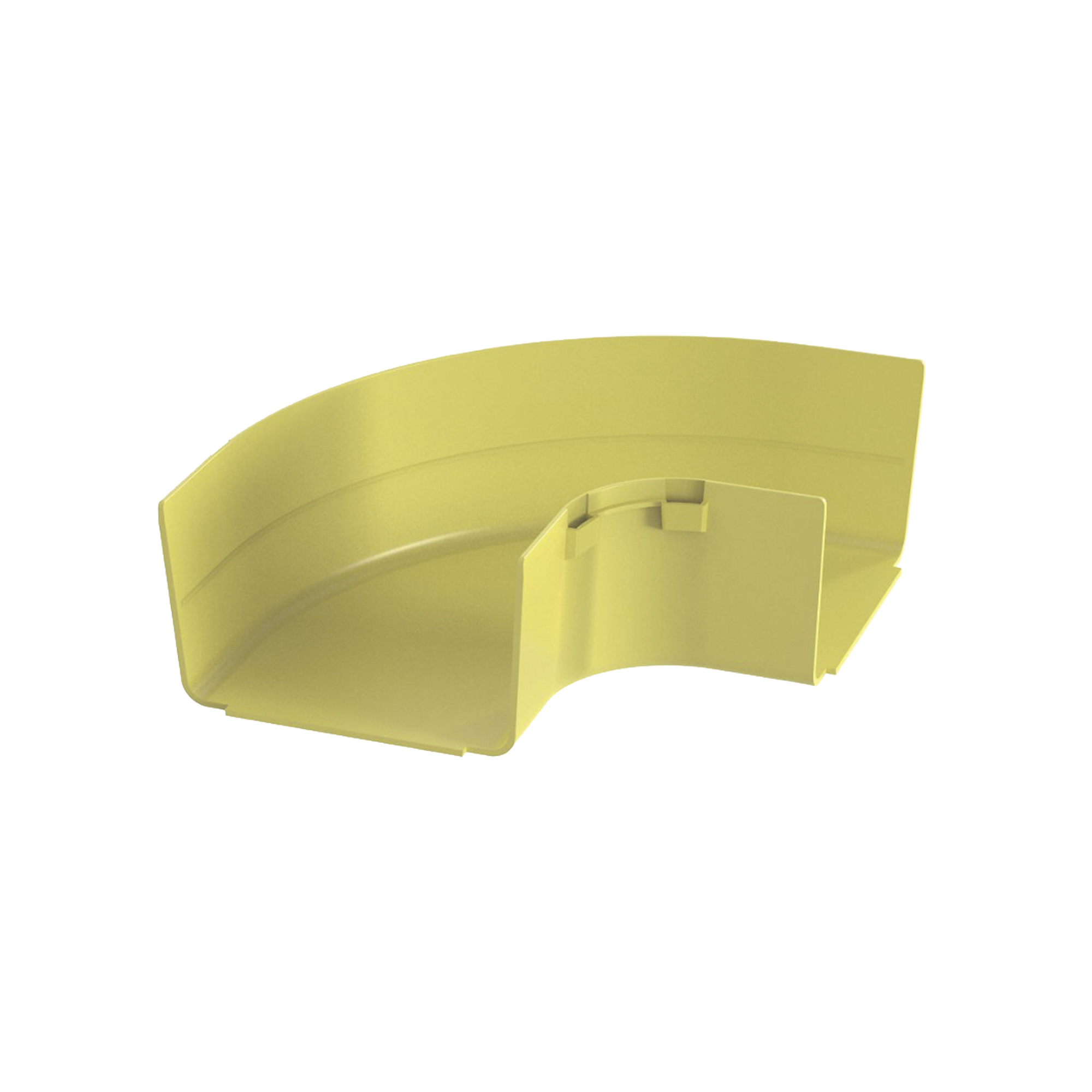 Ángulo Recto a 90¬∫ Horizontal, Para Canaletas FiberRunner™ 6X4, Color Amarillo