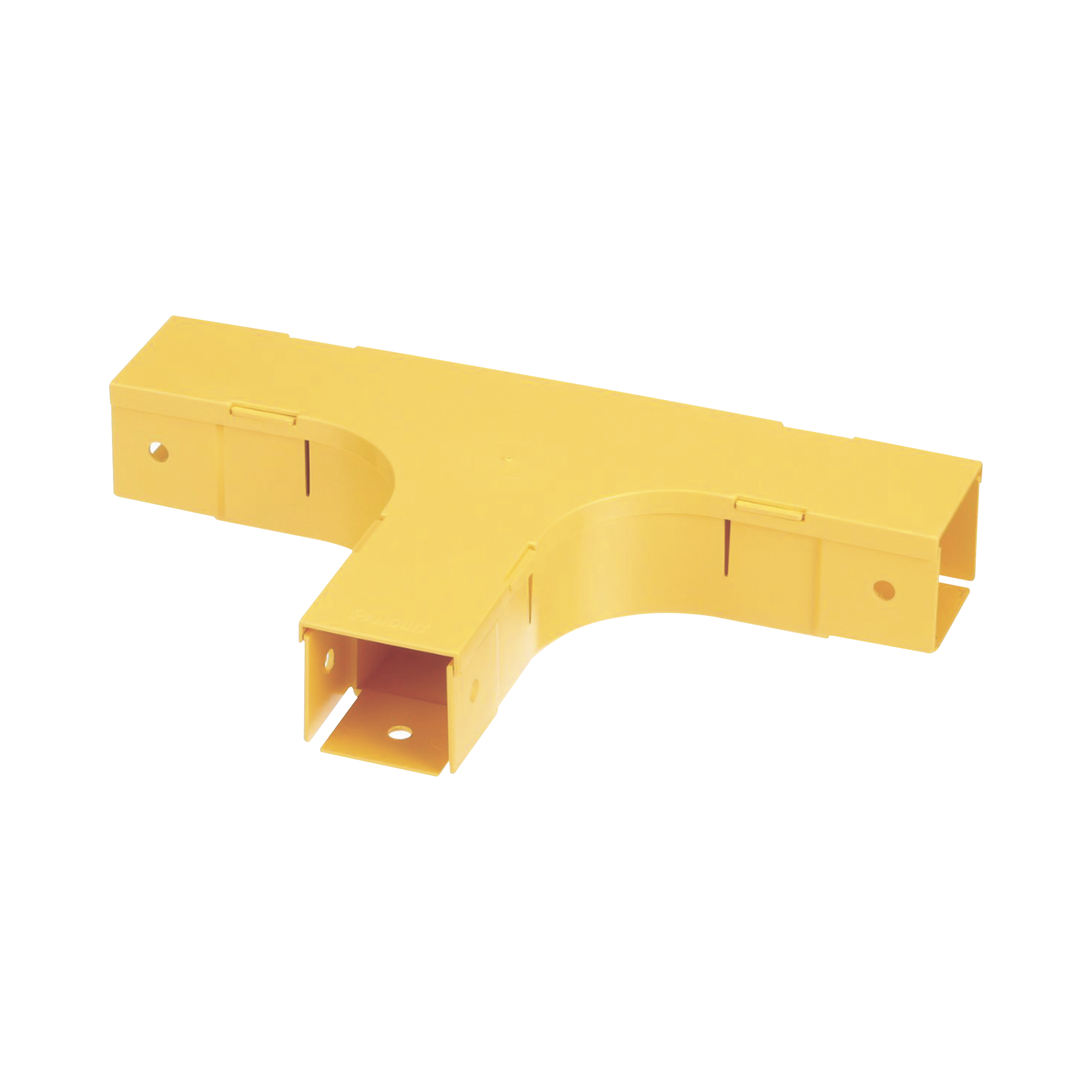 Accesorio en T Horizontal, Con Ángulos a 90¬∫, Para Canaletas FiberRunner™ 2X2, Color Amarillo