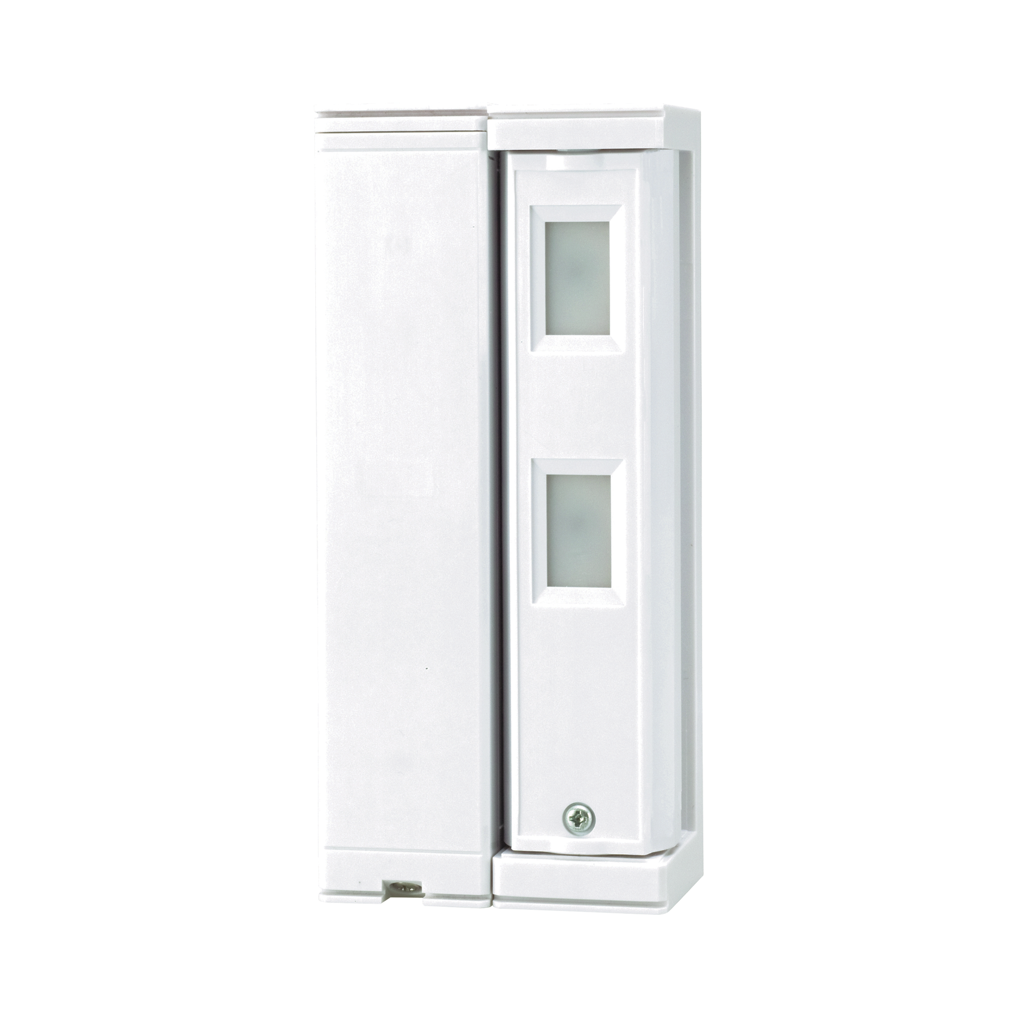 Sensor de Movimiento / Tipo Cortina / Ajuste de detección 2m o 5m / 100% Exterior / Inalambrico (Alimentación)/Compatible con cualquier panel de alarma / Proteja fachadas, puertas, ventanas, balcones y mas!