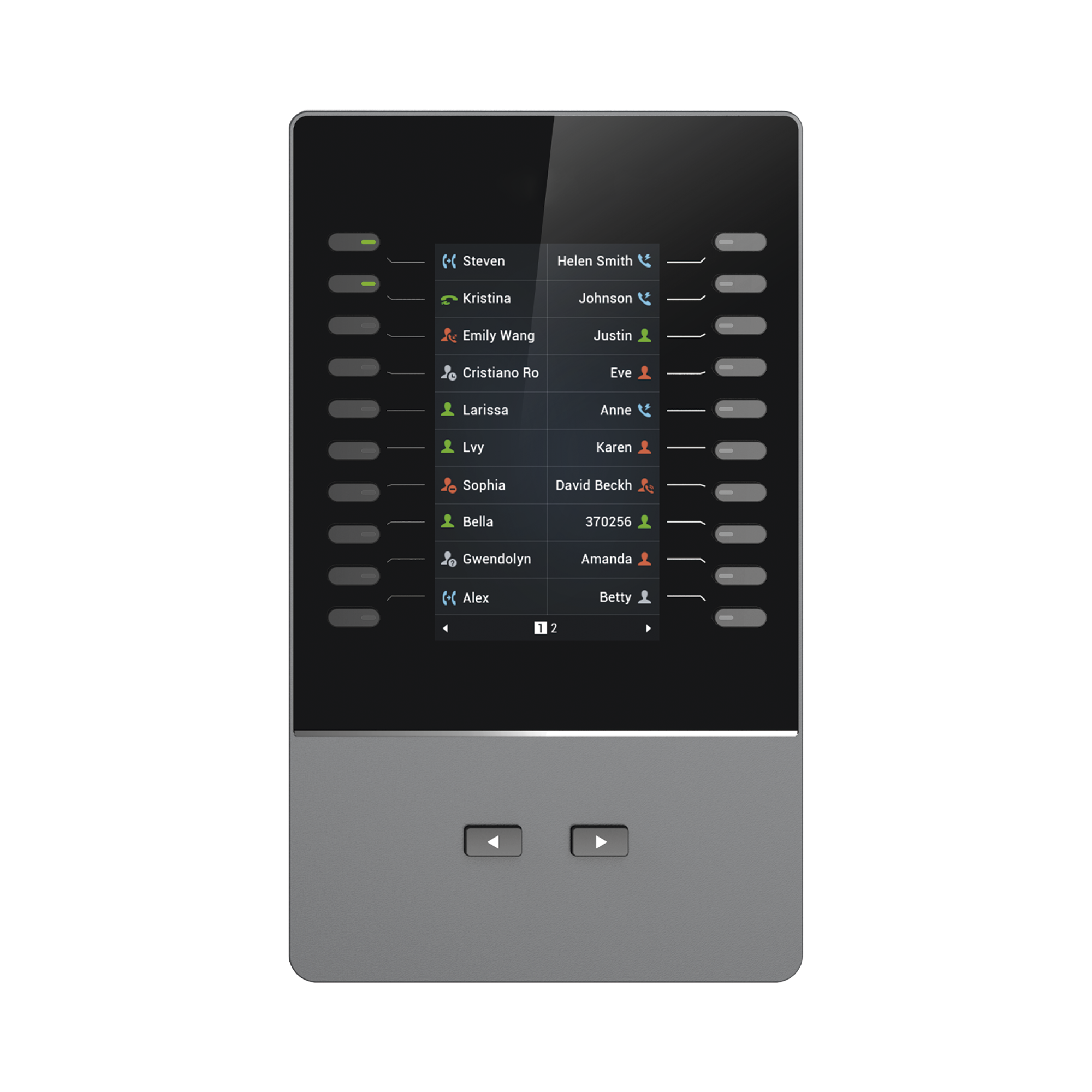 Modulo de extensión para modelos GRP2615, GRP2624, GRP2650 & GRP2670 y al Videoteléfono IP GXV3350 & GXV3450 de Grandstream.