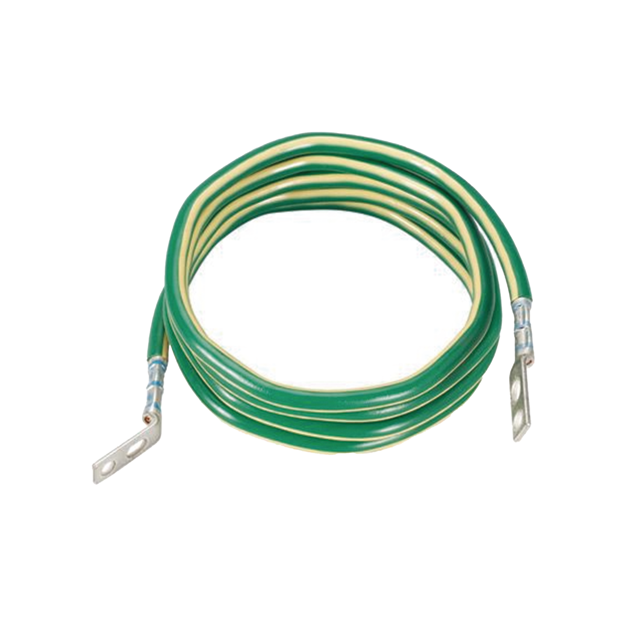 Jumper para Aterrizar Equipos, 6 AWG, con Terminal Doblada a 45 Grados (LCC6-14JAWH-L) Para Conexión a Tierra y Terminal Recta (LCC6 - 14JAW-L) Para Equipos , 2.4 m de Largo
