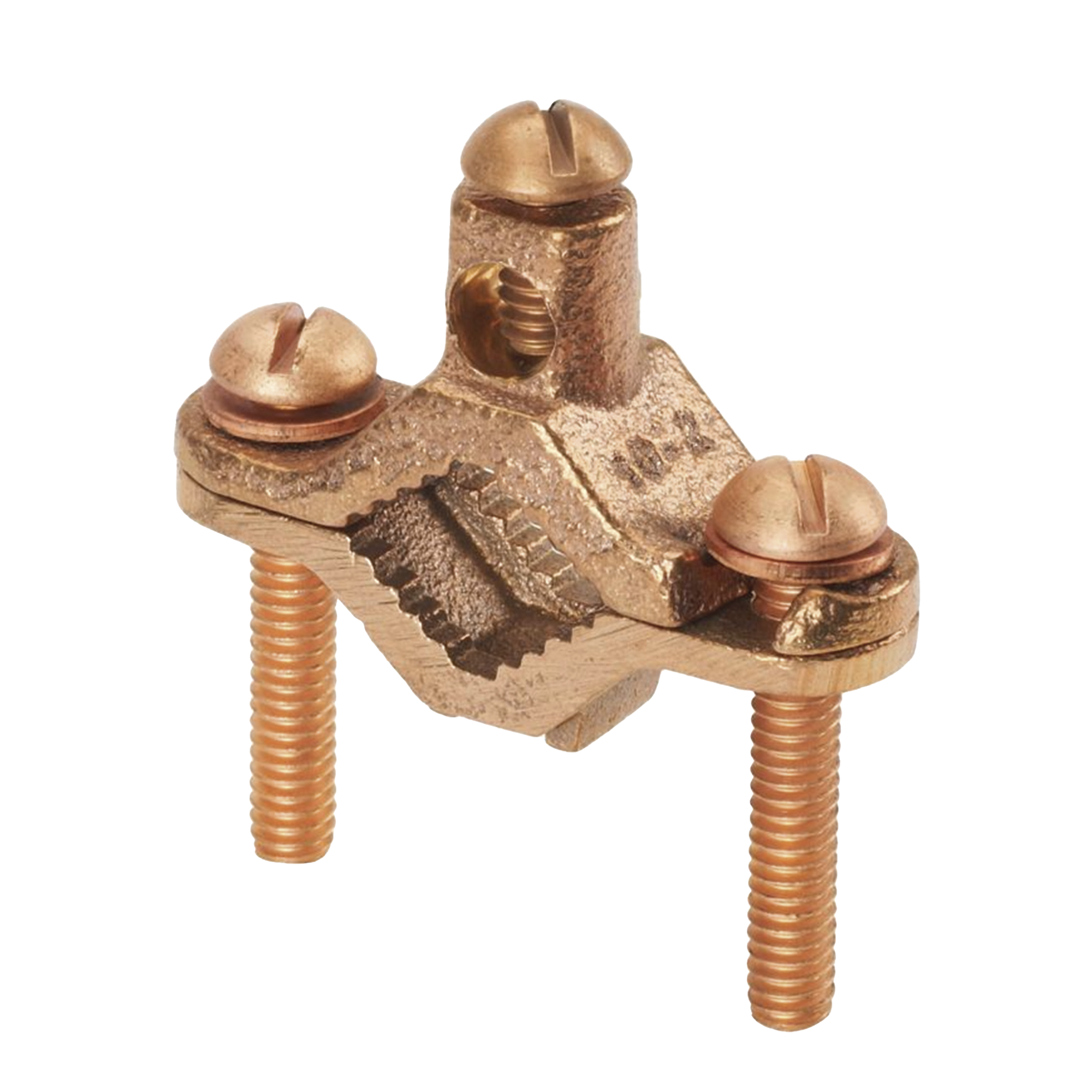 Abrazadera de Bronce para Tierra Física para Conductor 2 AWG, 1 Pieza