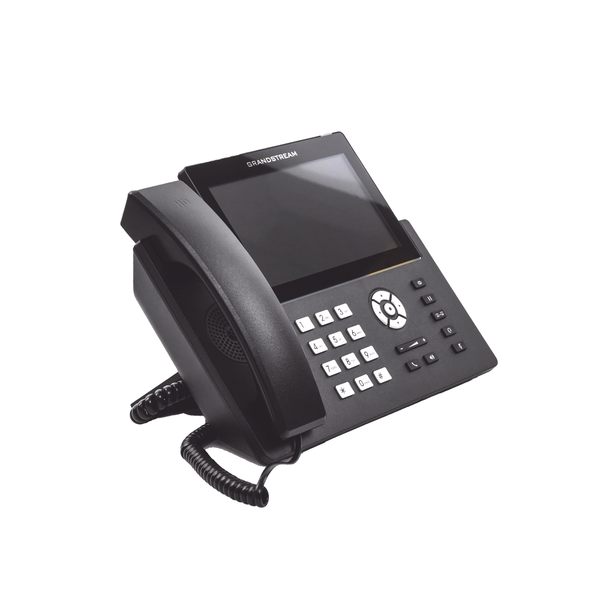 Teléfono IP Wi-Fi, Grado Operador, 12 líneas SIP con 6 cuentas, pantalla táctil  7", puertos Gigabit, Bluetooth, PoE, codec Opus, IPV4/IPV6 con gestión en la nube GDMS