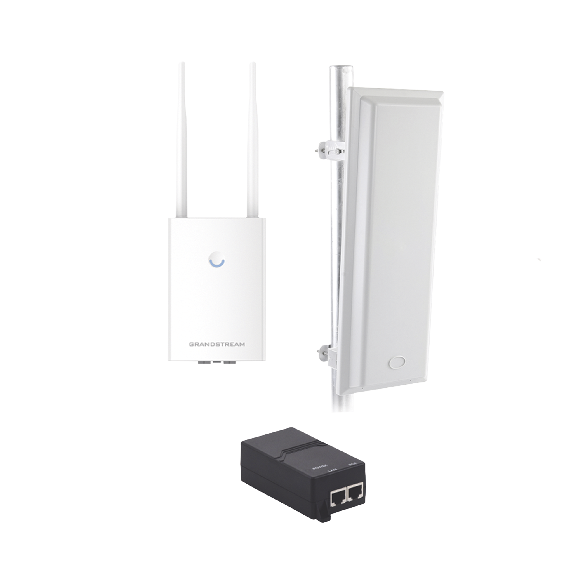 Kit de radio GWN7605LR con antena TXS25619DP, para amplia cobertura de WiFi en 90¬∫, frecuencia (2.4 a 2.5 GHz) y (5.1 a 6.5 GHz), 1.27 Gbps y administración desde la nube gratuita