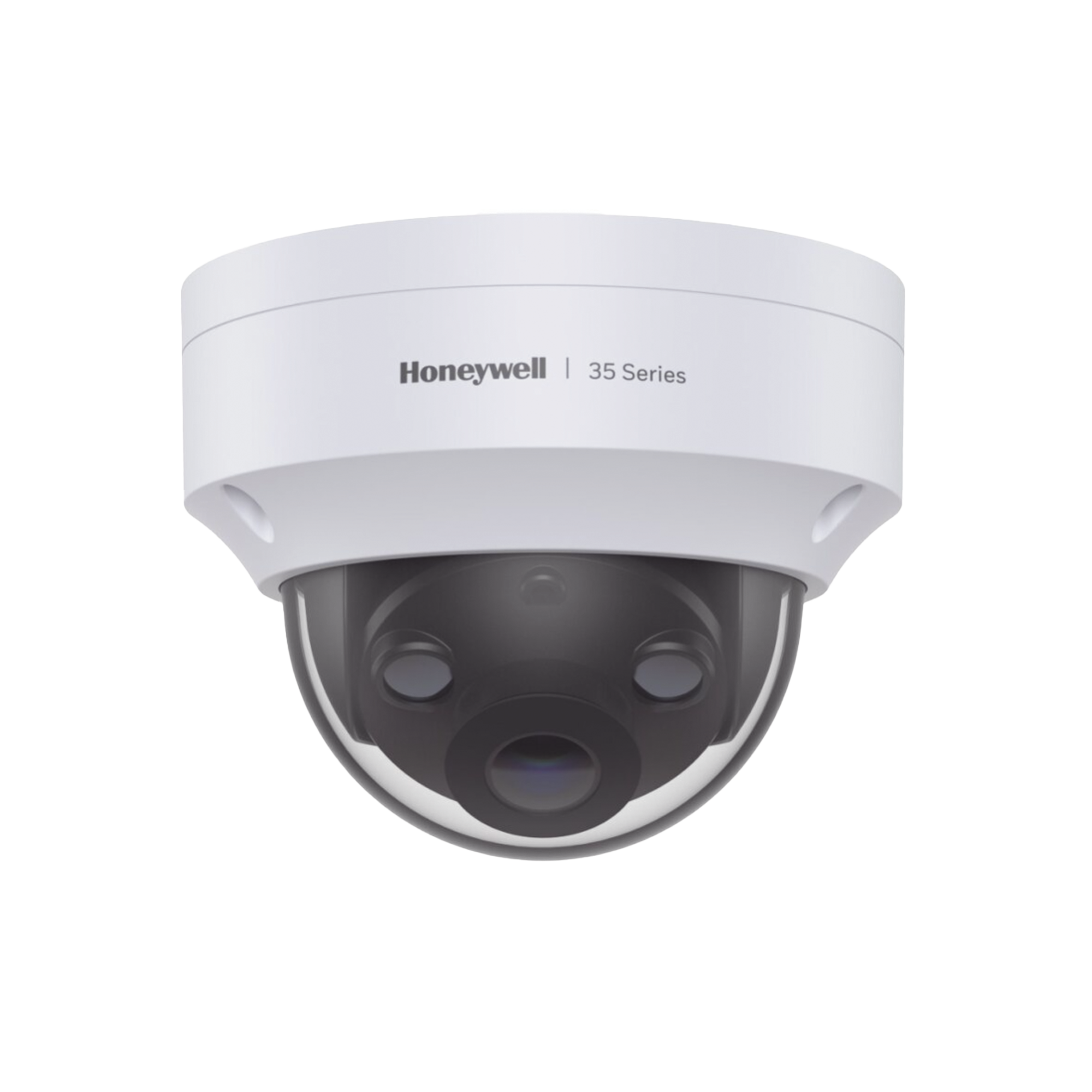 Domo IP 3 Megapixel / Lente 2.8 mm / 40 mts IR / Ultra Baja Iluminación / NDAA / ONVIF / Exterior IP66 / Antivandalico IK10 / Ultra Baja Iluminación / H.265 / PoE / Serie 35 / Honeywell Security