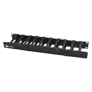 Organizador de Cable Horizontal RouteIT, Sencillo, Para Rack de 19in, 4in de profundidad, 1UR