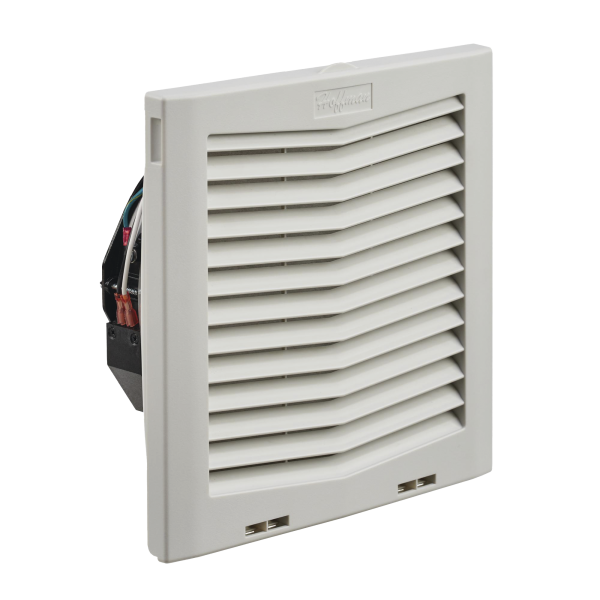Ventilador Con Filtro de Montaje Lateral HF10, Con Flujo de Aire de 159 CFM, 115 Vca, Color Gris Claro