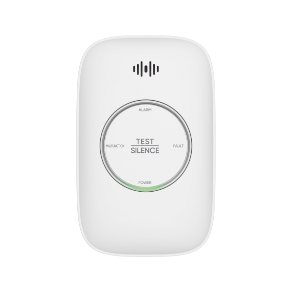 (HikFire) Detector de Gas Natural Metano (CH4) / Alarma Temprana / Salida para cierre de Válvula y/o  activación de Ventilador / Protección IP30 / Alarma de 70dB a 115dB a 1 metro de distancia