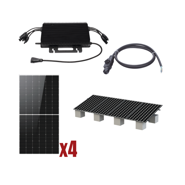 Kit Solar Interconexion  / 2kW  220Vca / Microinversores HOYMILES / Montaje Incluido