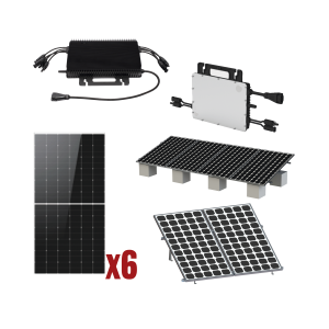 Kit Solar Interconexion  / 3kW  220Vca / Microinversores HOYMILES / Montaje Incluido