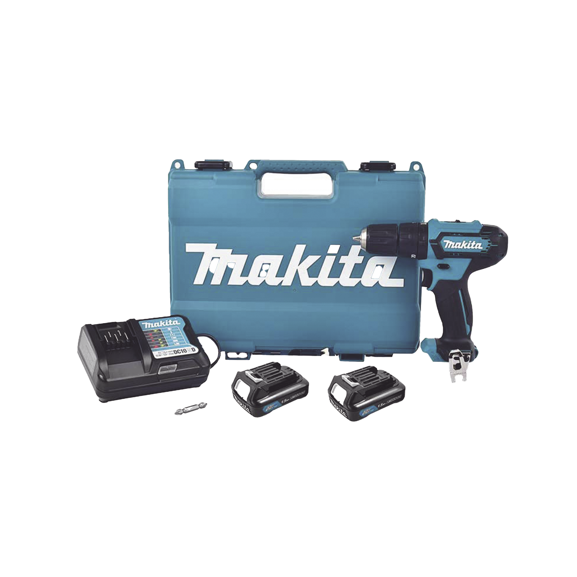 Taladro inalámbrico Percutor de 12 V, 3/8 de 0-450 0-1700 RPM, incluye 2 batería LI-ION de 1.5 AH, Cargador y Maletín