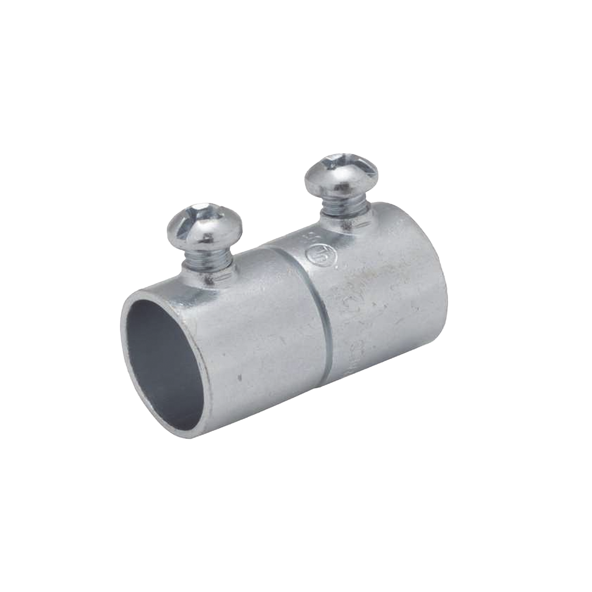 Cople de 3/4" (19 mm) para Pared Delgada con Tornillo.
