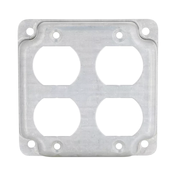 Cubierta de 4" para 2 Contactos Dúplex.