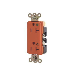 Receptáculo Duplex de 20 A 125 V /  2 Polos 3 Hilos/ Nema 5- 20 R / Color Naranja/ Grado Hospital.