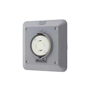 Receptáculo con Bloqueo de Media Vuelta Industrial 30 A 600 V CA / 3 Polos 4 Hilos / Nema L17-30R.