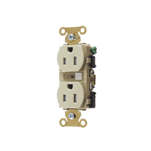 Contacto Duplex 15 A 125 V / A Prueba de Manipulaciones / Nema 5-15R / Color Marfil.