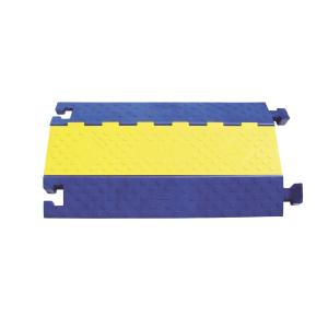 Gestión de cableado Kellems / Truk Trak de 2 canales / Color Azul y Amarillo.