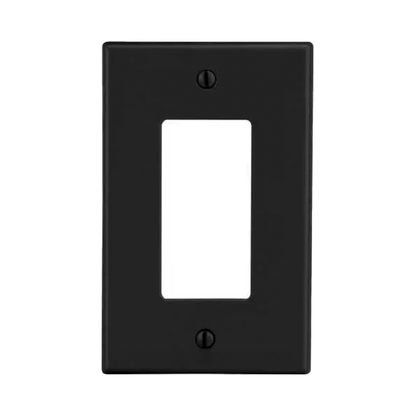 Tapa para Contacto Dúplex Color Negro.