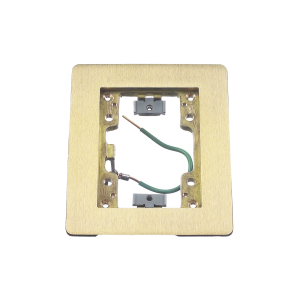 MMARCO D/LATON CEPILLADO P/CAJA D/PISO RECTANGULAR PARA 1 GANG, 6 IN X 4.85 IN.