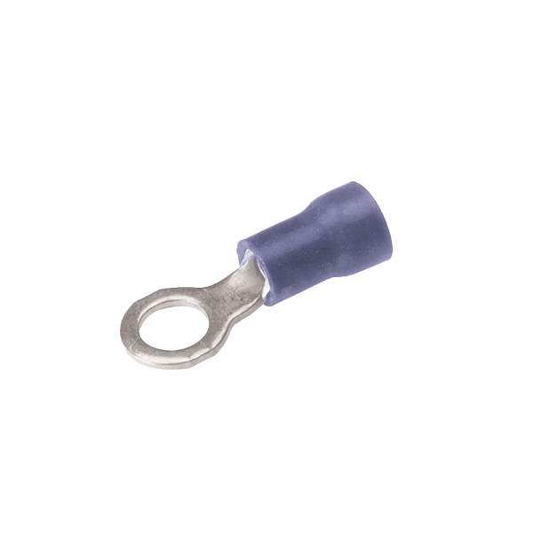 Zapata Terminal de Ojillo  para Tornillo 1/4 in (6 mm) calibre 16-14 AWG con aislamiento de vinilo.