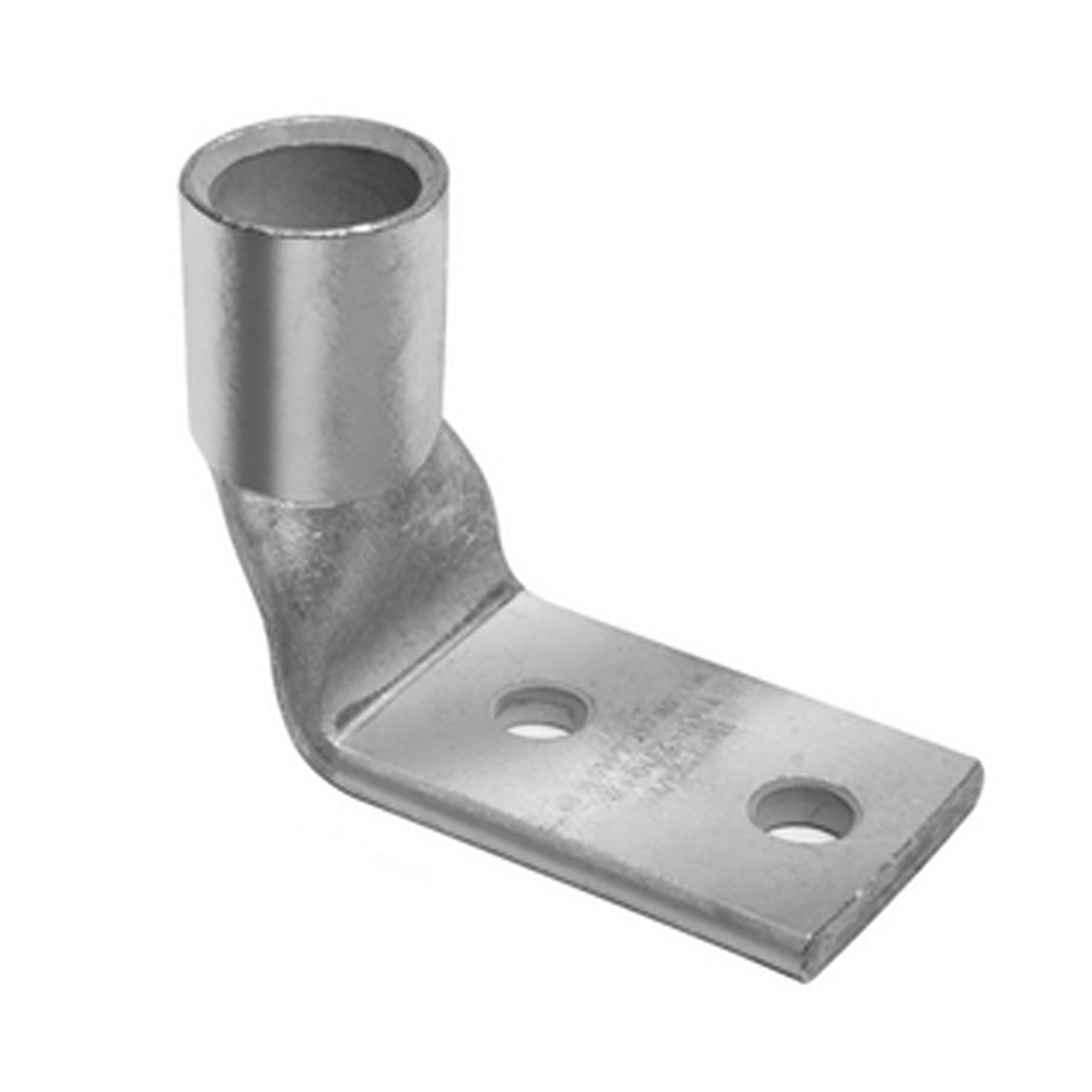 Terminal de Compresión de Barril Corto a 90¬∞ con Doble Ojillo para Tornillo #10 y Cable 6 AWG / Espaciado de 5/8"