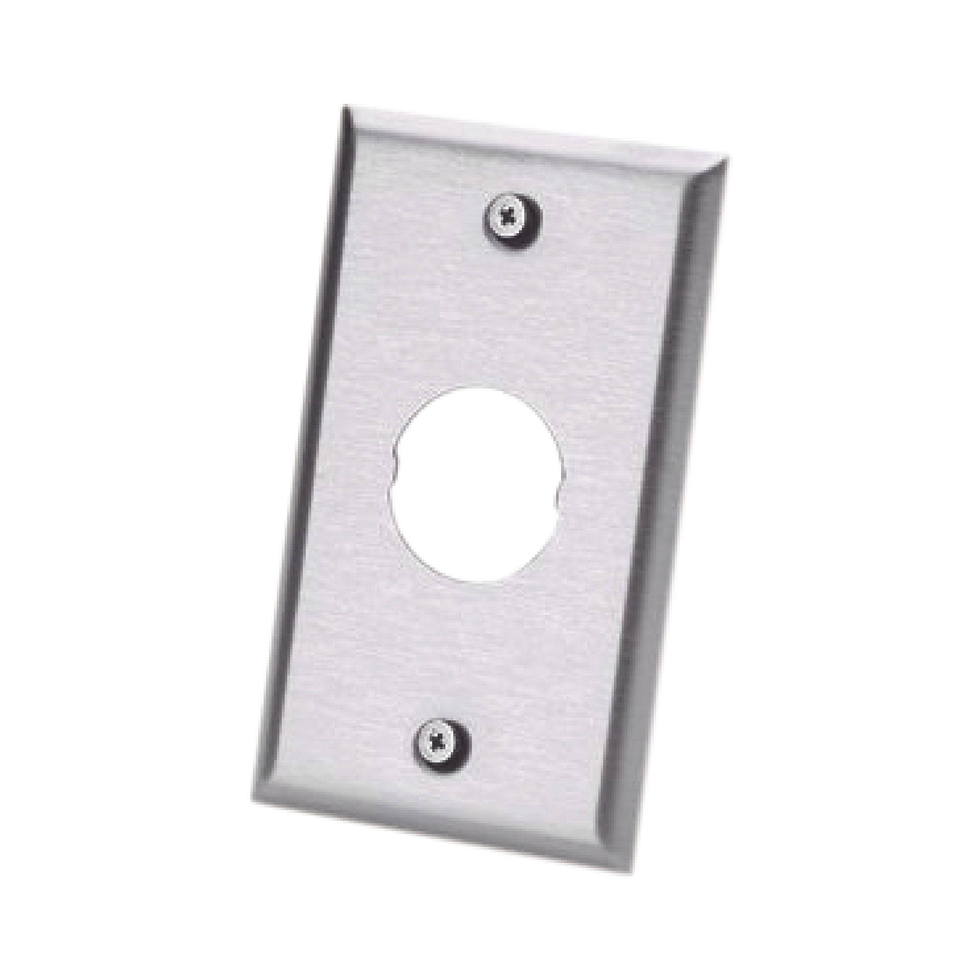 Placa de Pared IndustrialNet™, Para 1 Conector Industrial, de Acero Inoxidable