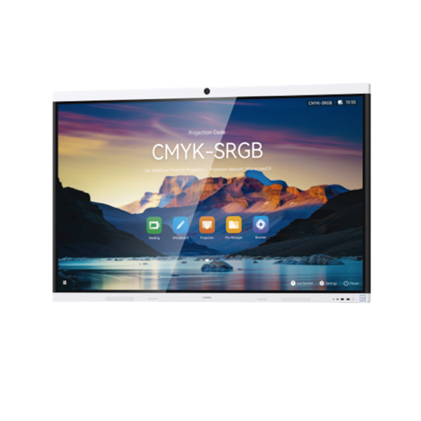 HUAWEI IdeaHub B3, Pantalla interactiva para Colaboración Inteligente, 75", 4K UHD, Harmony, Wi-Fi 6, Seguimiento de Voz, BYOM, Administración desde la Nube Gratis, blanco Jade