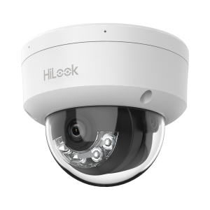 [Dual Light] Domo IP de 2 Megapixel (1080p) / Uso en interior Lente 2.8 mm / 20 mts IR + 15 mts Luz Blanca / Micrófono Integrado / ACUSENSE Lite / PoE / dWDR / H.265+ / ONVIF