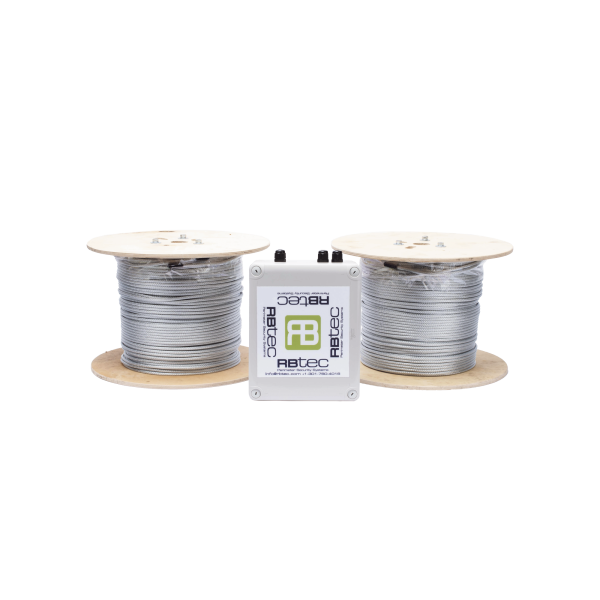 Kit de Cable Sensor Perimetral para Cerca Ciclonicas IRONCLAD / 610 METROS DE PROTECCION / 2 ZONAS; 305 METROS POR ZONA / Sin Falsas Alarmas por Viento / TODO Incluido/ TARJETA LPU400/ Calibración por Software