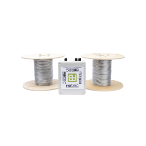 Kit de Cable Sensor Para Cerca Ciclonica IRONCLAD / 150 METROS / 2 ZONAS; 75 METROS POR ZONA / Sin Falsas Alarmas por Viento / TODO Incluido/TARJETA LPU400/ Calibración por Software