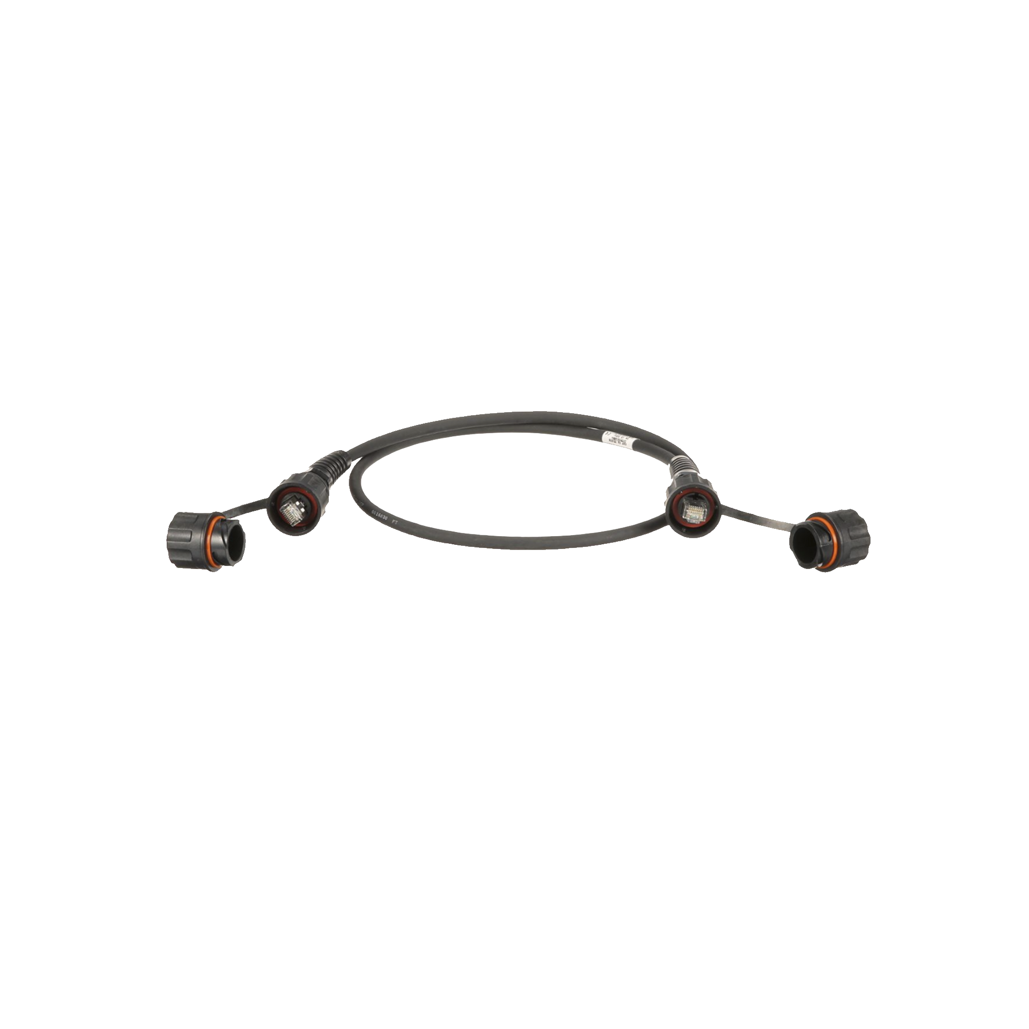 Patch Cord Cat6A IndustrialNet, Blindado S/FTP, Con Plug Industrial y Tapa en Cada Extremo, 1 Metro