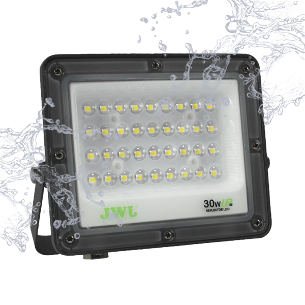 Reflector Tipo Lupa 200 W / Flujo luminoso 20 000 lm / 110 - 240 Vca~ 60Hz / Dimensiones 378 x 280 x 25mm / Uso en exterior IP66.